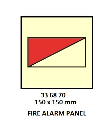 336870 FIRECONTSYMBOL,150x150MM,FIREALARMPANEL
