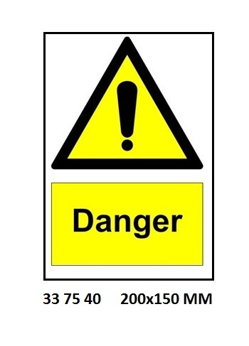 337540 HAZARDSIGN,200x150MM,DANGER