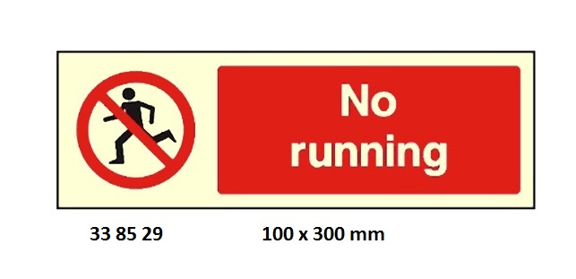 338529 ACCOMMODATIONSIGNS,100x300MM,NORUNNING