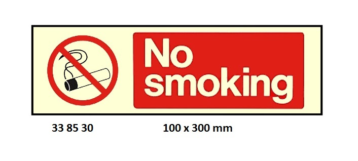 338530 GALLEYSIGN,100x300MM,NOSMOKING