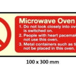338618 GALLEYSIGN,100x300MM,MICROWAVEOVEN