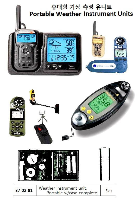 370281 PORTABLEWEATHERINSTRUMENTUNITWITHCASECOMPLETE