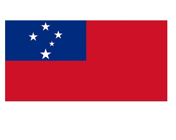 371194 MERCHANTFLAG4'x6'BUNTINGSAMOA