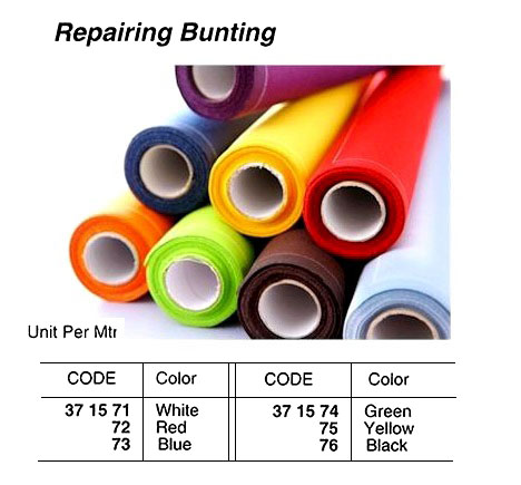 371574 BUNTINGREPAIRINGCLOTH,1260MMWIDTH,GREEN