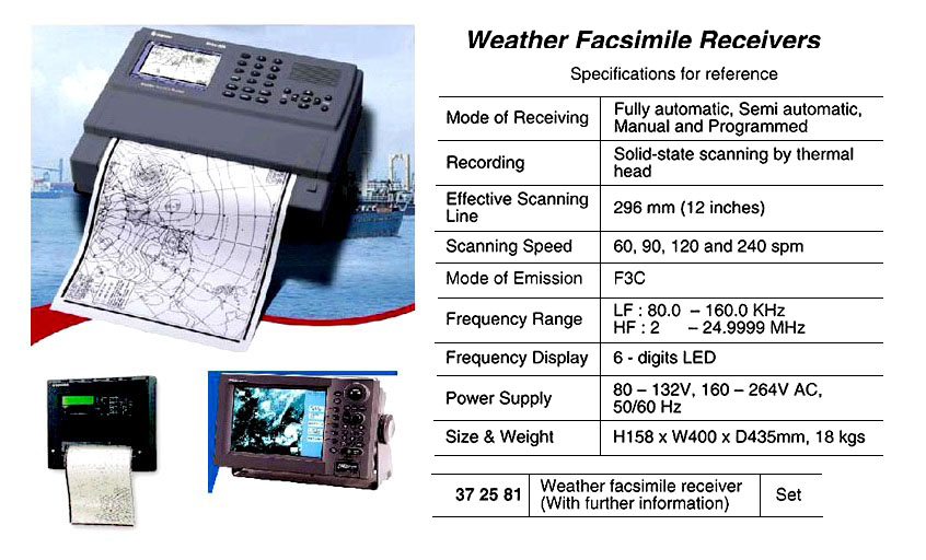 372581 WEATHERFACSIMILERECEIVER