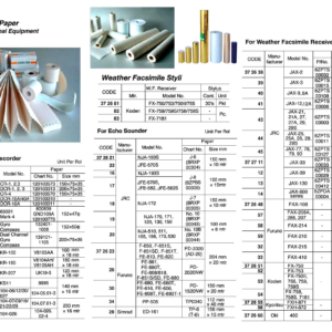 372622 ECHOSOUNDERRECORDINGPAPERFORJRCJFE-570S