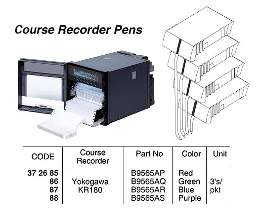 372686 RECORDINGPAPERFORCOURSERECORDER,YOKOGAWAKR180,B9565AQ,GREEN3'S/PKT