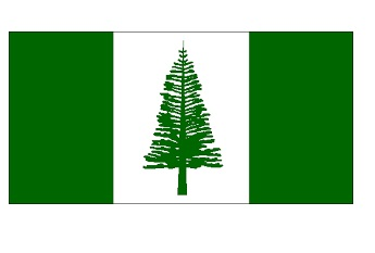 373559 NATIONALFLAG,SIZE:3'x4',NORFOLKISLANDS