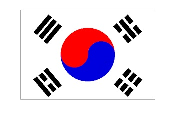373814 NATIONALFLAG,SIZE:3'x5',KOREA,SOUTH(REPUBLICOFKOREA)
