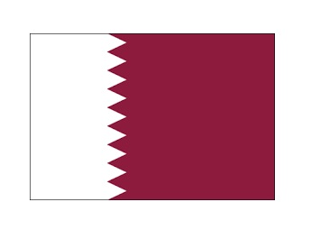 373878 NATIONALFLAG,SIZE:3'x5',QATAR