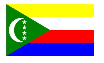 374048 NATIONALFLAG,SIZE:4'x6',COMOROS