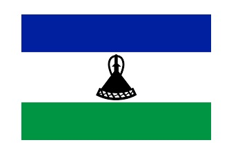 374120 NATIONALFLAG,SIZE:4'x6',LESOTHO