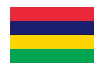 374436 NATIONALFLAG,SIZE:6'x8',MAURITIUS