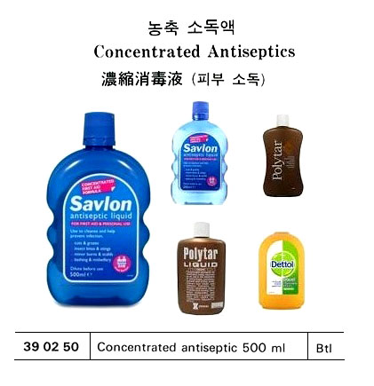 390250 CONCENTRATEDANTISEPTIC500ML