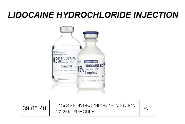 390648 LIDOCAINEHYDROCHLORIDEINJECTION1%2MLAMPOULE