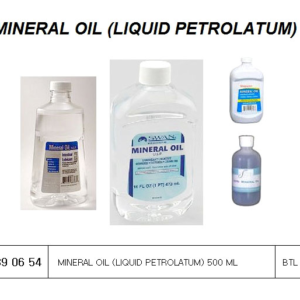 390654 MINERALOIL(LIQUIDPETROLATUM)500ML