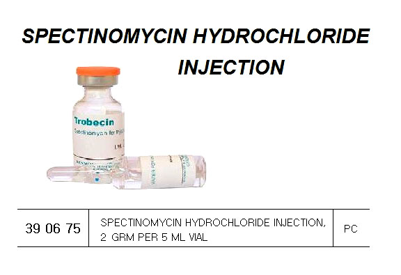 390675 SPECTINOMYCINHYDROCHLORIDEINJECTION,2GRMPER5MLVIAL