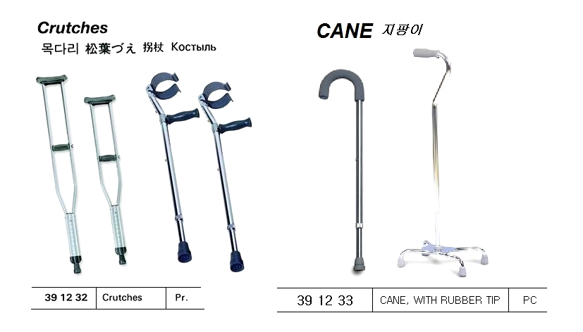 391233 CANE,WITHRUBBERTIP