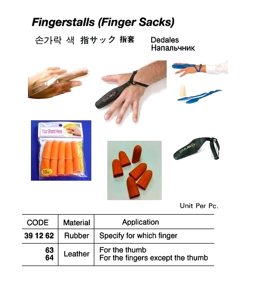 391263 FINGERSTALLLEATHERFORTHUMB