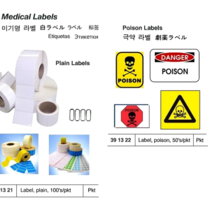 391322 LABELPOISON50'S/PKT