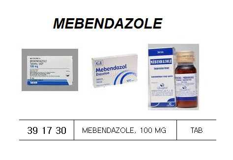 391730 MEBENDAZOLE,100MG