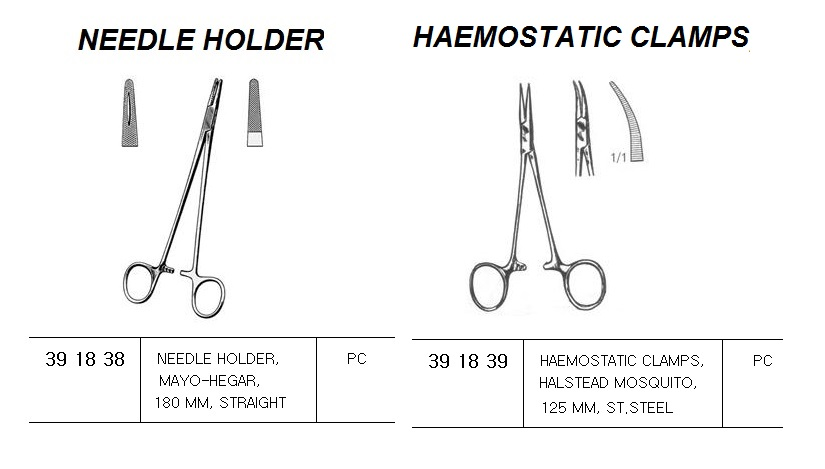 391838 NEEDLEHOLDER,MAYO-HEGAR,180MM,STRAIGHT