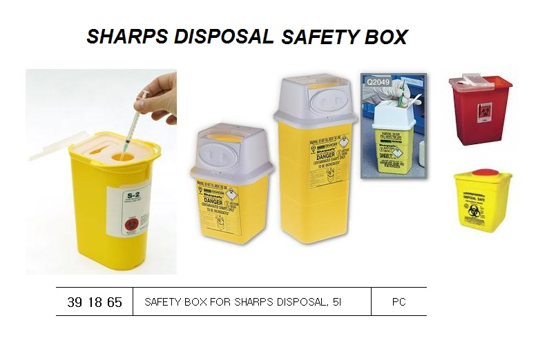 391865 SAFETYBOXFORSHARPSDISPOSAL,5I