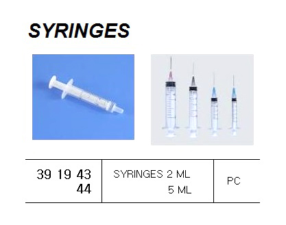 391944 SYRINGES5ML