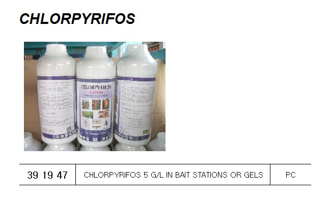 391947 CHLORPYRIFOS5G/LINBAITSTATIONSORGELS
