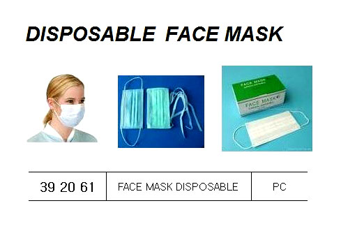 392061 FACEMASKDISPOSABLE