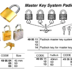 490501 BRASSPADLOCK,30MMWITH3KEYS