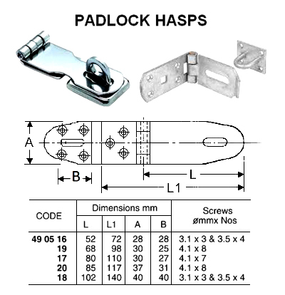 490517 PADROCKHASP,L80xW30MM