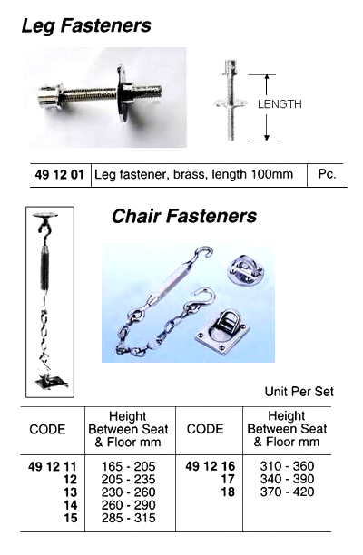 491218 CHAIRFASTENER,370TO420MM