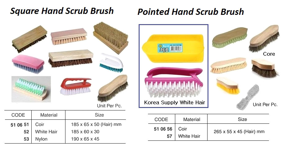 510656 POINTEDHANDSCRUBBRUSH,COIR