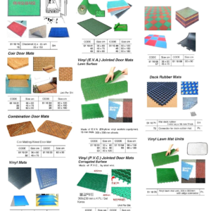 511053 LAWNSURFACENINYL(E.V.A.)JOINTDOORMAT,90x120CM