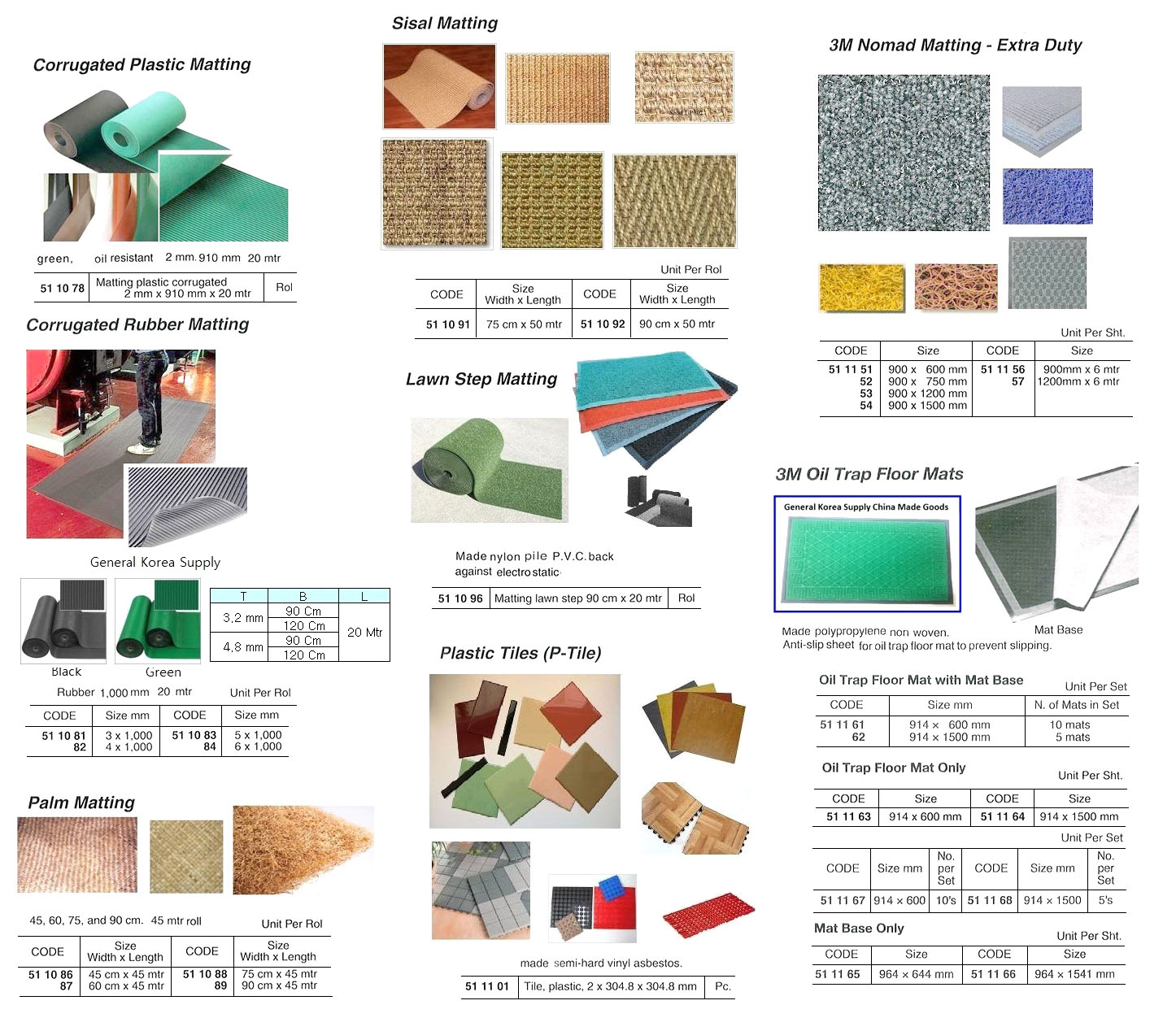511157 3MNOMADMATTING-EXTRADUTY,1200x6M