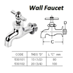 530102 WALLFAUCET20(3/4)