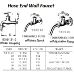 530121 HOSEENDWALLFAUCETSWITHHOSECOUPLING13(1/2)