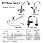 531144 KITCHENFAUCET,SINGLELEVER,200MM