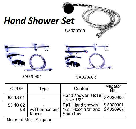 531801 HANDSHOWER,HOSESIZE1/2"