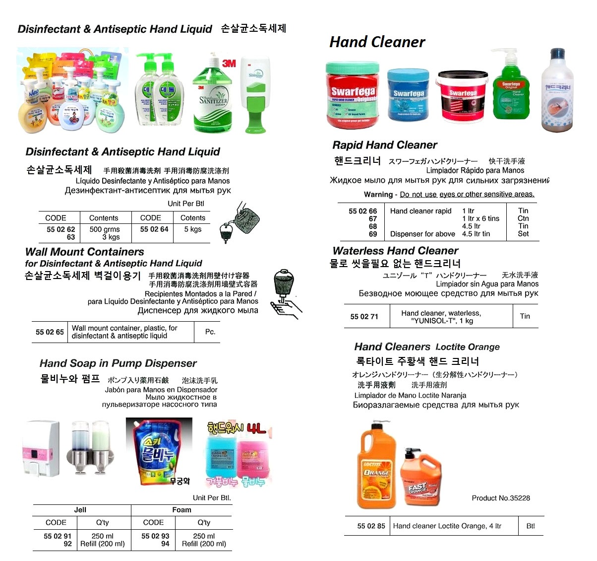 550264 DISINFECTANT&ANTISEPTICHANDLIQUID,5KG
