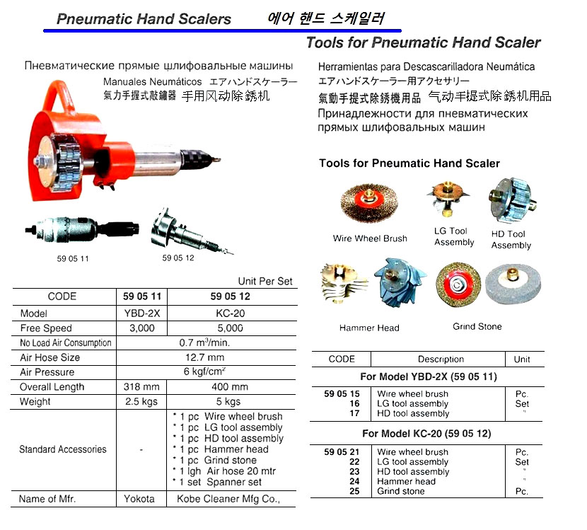 590516 LGTOOLASSEMBLYFORAIRHANDSCALERYBD-2X,KOBECLEANER