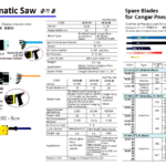 590615 SPAREBLADEFORCENGARPNEUMATICSAW,12MM(1/2")WIDEBI-METAL,HANDTY,305MM,24TEETH,#HB300/24