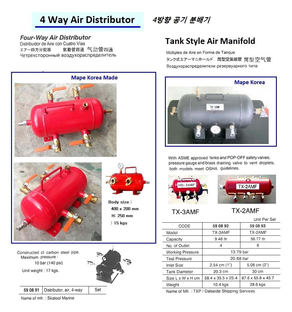 590891 4-WAYAIRDISTRIBUTOR,SKATOOLMARINE