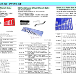 610511 DOUBLEOPENENDWRENCHSET,LONG#50M8x9TO23x26MM6'S