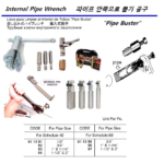 611393 INTERNALPIPEWRENCH,"PIPEBUSTER",FORSHD40,1"&1-1/4"