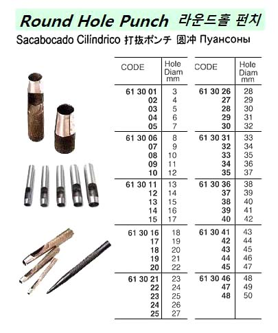 613030 ROUNDHOLEPUNCH,32MM