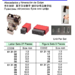 613108 STEELLETTERSET,ALPHABET,27'S,8MM
