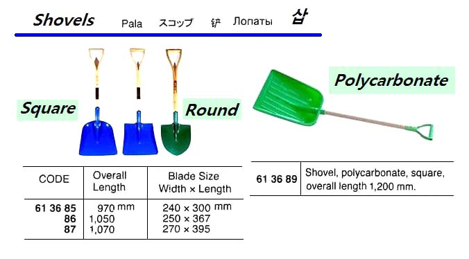 613685 SQUARESHOVEL,970MM