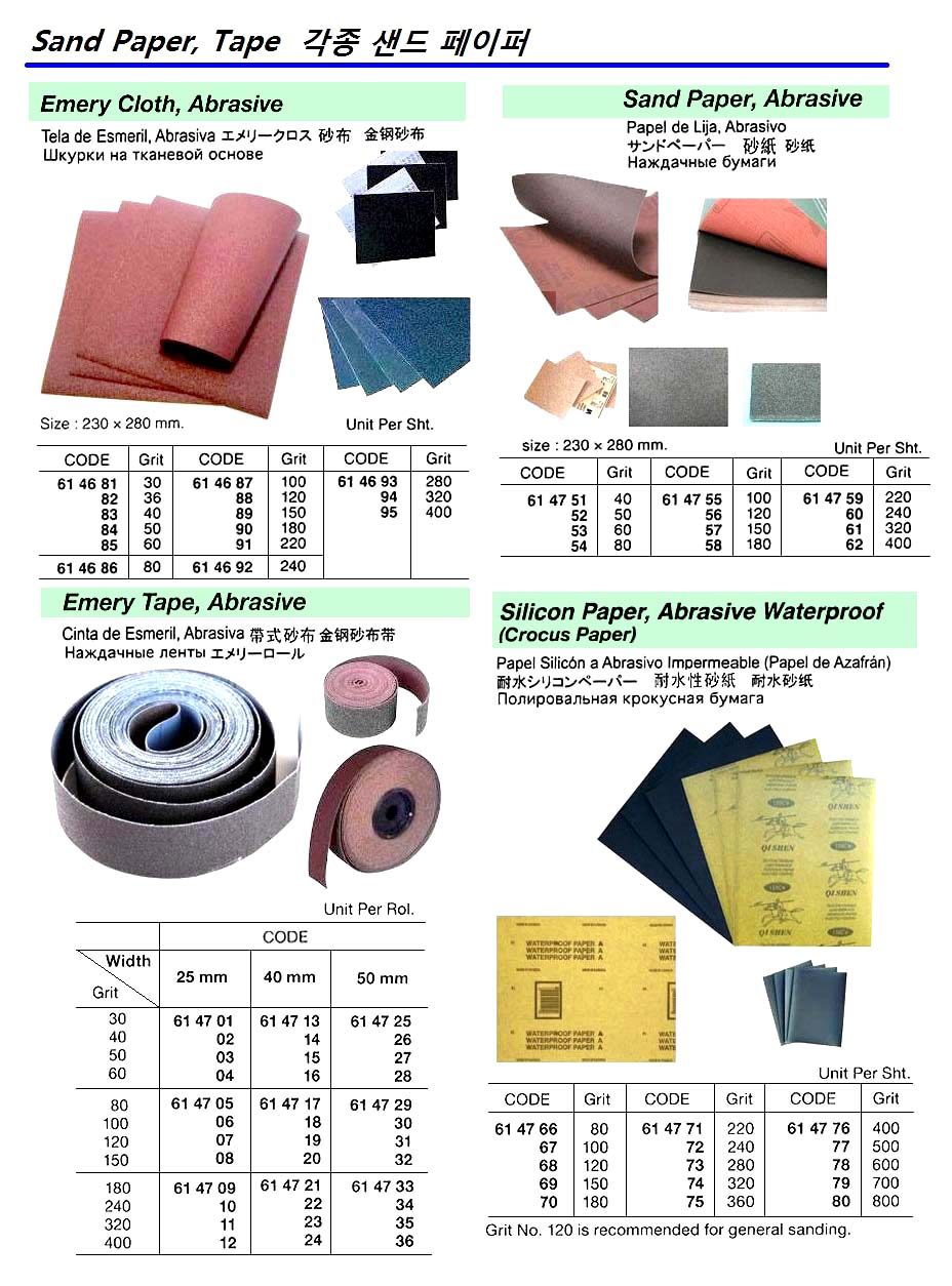 614761 SANDPAPER,230x280MMGRIT#320